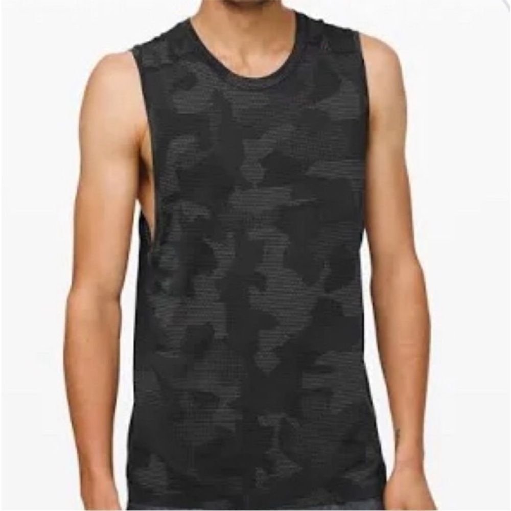 Lululemon Heritage Camo Metal Vent Tech Shirt Sleeveless 2.0 Men Size S